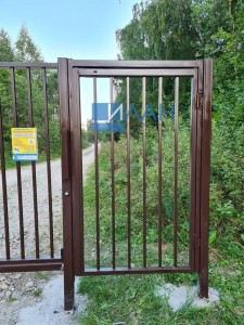 СНТ Опцион-1 Заокский р-н Тульская область_откатные автоматические ворота с калиткой и облачной СКУД (системой контроля управления доступом)_7