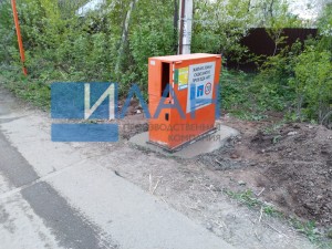 МО деревня Сапроново_ремонт с укреплением тумбы шлагбаума_фото 1