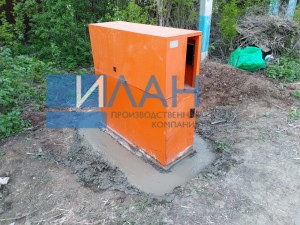 МО деревня Сапроново_ремонт с укреплением тумбы шлагбаума_фото 2